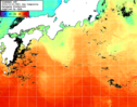 NOAA人工衛星画像:黒潮域, 1日合成画像(2024/10/21UTC)