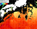 ひまわり人工衛星:黒潮域,11:59JST,1時間合成画像