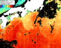 ひまわり人工衛星:黒潮域,18:59JST,1時間合成画像