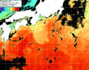 ひまわり人工衛星:黒潮域,19:59JST,1時間合成画像