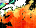 ひまわり人工衛星:黒潮域,21:59JST,1時間合成画像