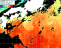ひまわり人工衛星:黒潮域,23:59JST,1時間合成画像