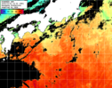 ひまわり人工衛星:黒潮域,00:59JST,1時間合成画像