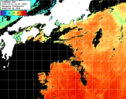 ひまわり人工衛星:黒潮域,07:59JST,1時間合成画像