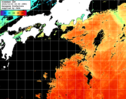 ひまわり人工衛星:黒潮域,08:59JST,1時間合成画像
