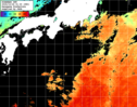 ひまわり人工衛星:黒潮域,10:59JST,1時間合成画像
