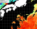 ひまわり人工衛星:黒潮域,13:59JST,1時間合成画像