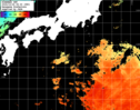 ひまわり人工衛星:黒潮域,17:59JST,1時間合成画像