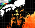 ひまわり人工衛星:黒潮域,20:59JST,1時間合成画像