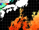ひまわり人工衛星:黒潮域,23:59JST,1時間合成画像