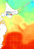 NOAA人工衛星画像:親潮域, 1週間合成画像(2024/10/18～2024/10/24UTC)