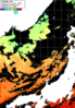 ひまわり人工衛星:日本海,00:59JST,1時間合成画像
