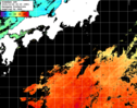 ひまわり人工衛星:黒潮域,05:59JST,1時間合成画像
