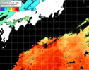 ひまわり人工衛星:黒潮域,07:59JST,1時間合成画像
