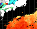 ひまわり人工衛星:黒潮域,08:59JST,1時間合成画像
