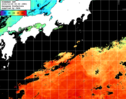 ひまわり人工衛星:黒潮域,09:59JST,1時間合成画像