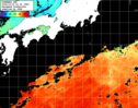 ひまわり人工衛星:黒潮域,10:59JST,1時間合成画像