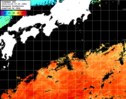 ひまわり人工衛星:黒潮域,16:59JST,1時間合成画像