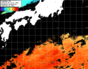 ひまわり人工衛星:黒潮域,19:59JST,1時間合成画像