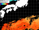 ひまわり人工衛星:黒潮域,21:59JST,1時間合成画像