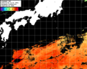 ひまわり人工衛星:黒潮域,23:59JST,1時間合成画像