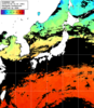 ひまわり人工衛星:日本全域,11:59JST,1時間合成画像