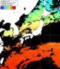 ひまわり人工衛星:日本全域,20:59JST,1時間合成画像