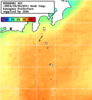 NOAA人工衛星画像:神奈川県近海, 1週間合成画像(2024/10/20～2024/10/26UTC)