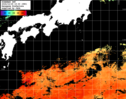 ひまわり人工衛星:黒潮域,00:59JST,1時間合成画像