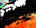 ひまわり人工衛星:黒潮域,06:59JST,1時間合成画像