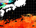 ひまわり人工衛星:黒潮域,11:59JST,1時間合成画像