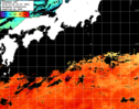 ひまわり人工衛星:黒潮域,13:59JST,1時間合成画像