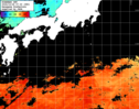 ひまわり人工衛星:黒潮域,16:59JST,1時間合成画像