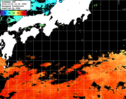 ひまわり人工衛星:黒潮域,21:59JST,1時間合成画像