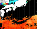 ひまわり人工衛星:黒潮域,22:59JST,1時間合成画像