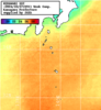 NOAA人工衛星画像:神奈川県近海, 1週間合成画像(2024/10/21～2024/10/27UTC)