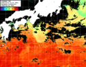 ひまわり人工衛星:黒潮域,12:59JST,1時間合成画像