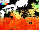 ひまわり人工衛星:黒潮域,13:59JST,1時間合成画像
