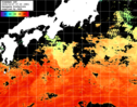 ひまわり人工衛星:黒潮域,16:59JST,1時間合成画像