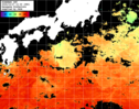 ひまわり人工衛星:黒潮域,19:59JST,1時間合成画像