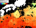 ひまわり人工衛星:黒潮域,20:59JST,1時間合成画像