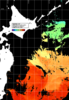 ひまわり人工衛星:親潮域,12:59JST,1時間合成画像