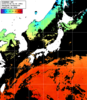 ひまわり人工衛星:日本全域,12:59JST,1時間合成画像