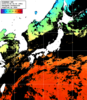 ひまわり人工衛星:日本全域,18:59JST,1時間合成画像