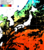 ひまわり人工衛星:日本全域,21:59JST,1時間合成画像
