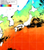 NOAA人工衛星画像:日本全域, 1日合成画像(2024/10/28UTC)