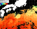 ひまわり人工衛星:黒潮域,05:59JST,1時間合成画像