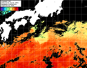 ひまわり人工衛星:黒潮域,08:59JST,1時間合成画像