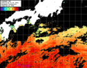 ひまわり人工衛星:黒潮域,16:59JST,1時間合成画像