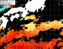 ひまわり人工衛星:黒潮域,19:59JST,1時間合成画像